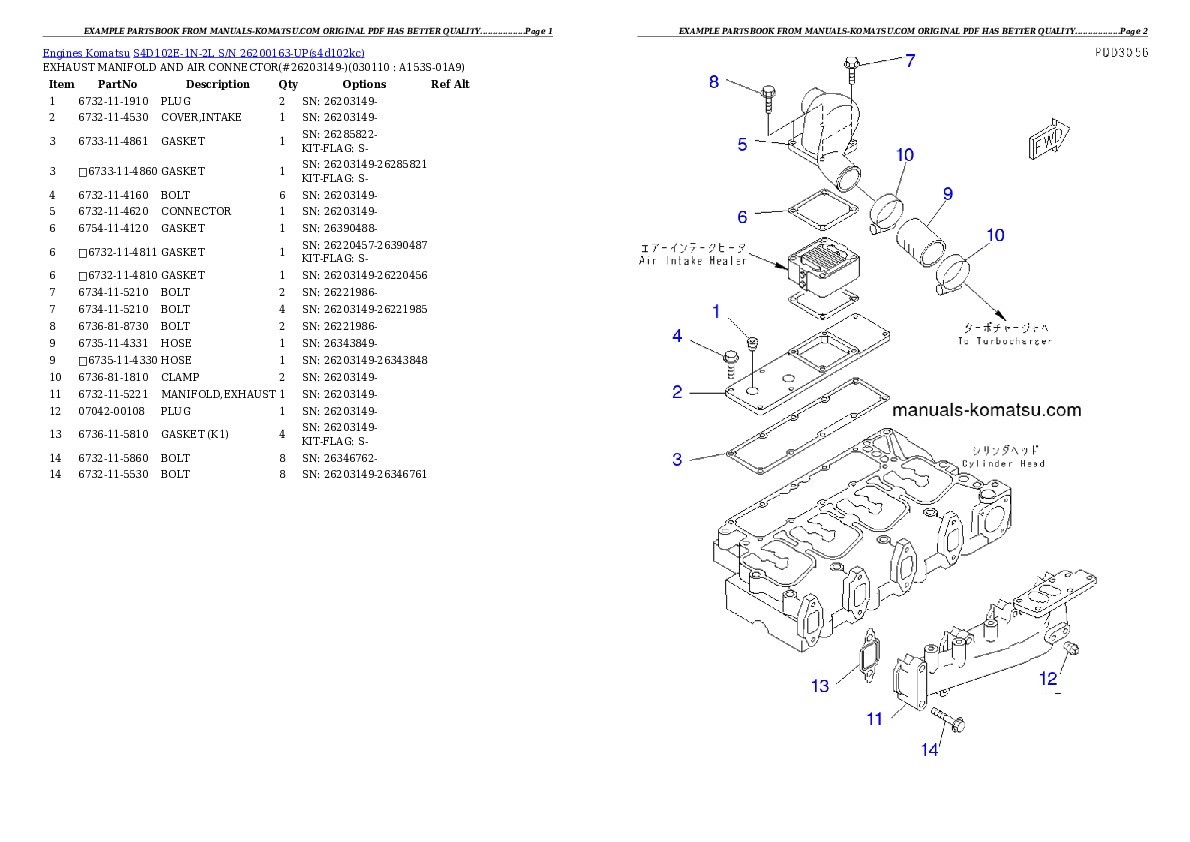 Protected: S4D102E-1N-2L S/N 26200163-UP Partsbook