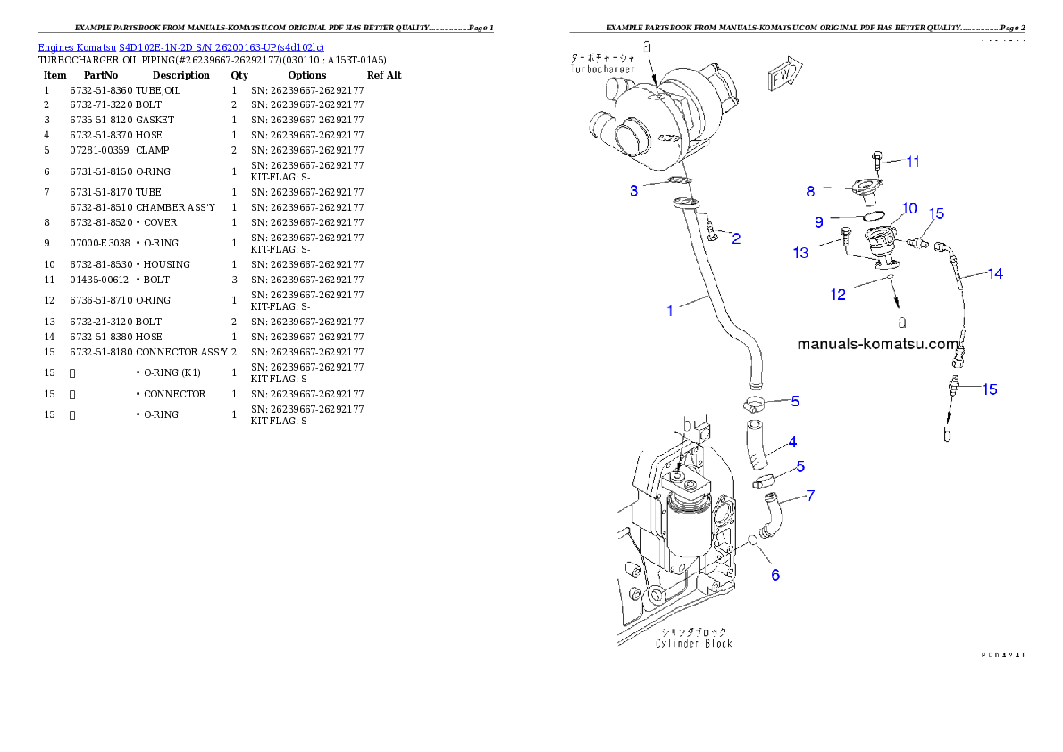 Protected: S4D102E-1N-2D S/N 26200163-UP Partsbook