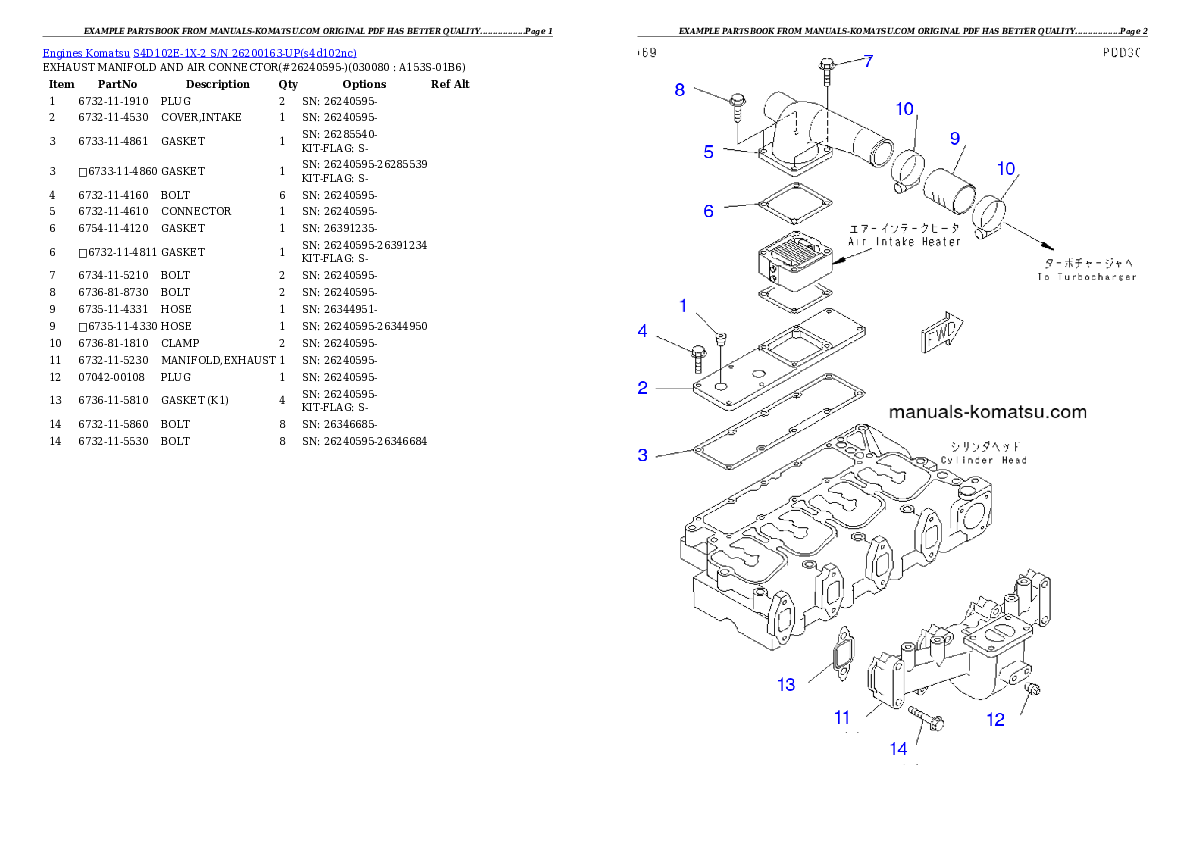 Protected: S4D102E-1X-2 S/N 26200163-UP Partsbook