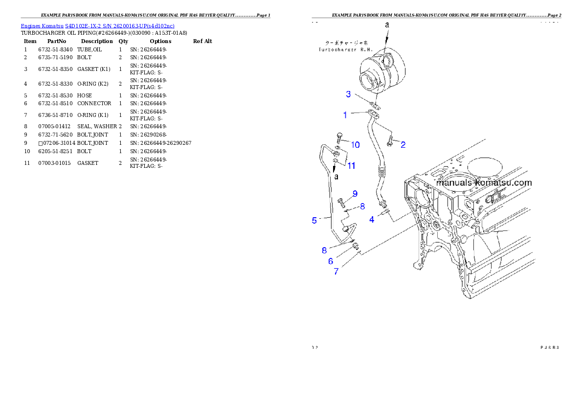 Protected: S4D102E-1X-2 S/N 26200163-UP Partsbook