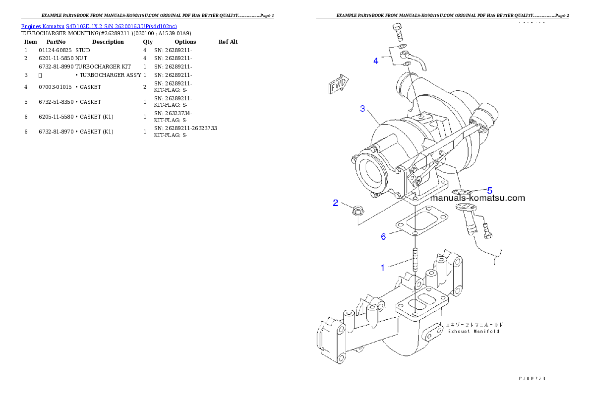 Protected: S4D102E-1X-2 S/N 26200163-UP Partsbook