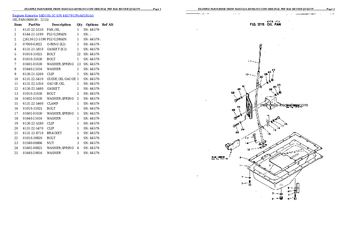 Protected: S4D105-3C S/N 44579-UP Partsbook