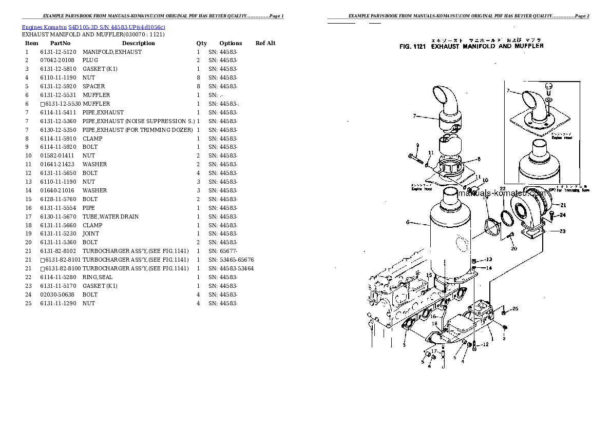 Protected: S4D105-3D S/N 44583-UP Partsbook