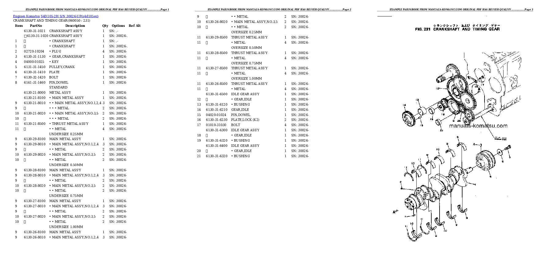 Protected: S4D105-2H S/N 30026-UP Partsbook