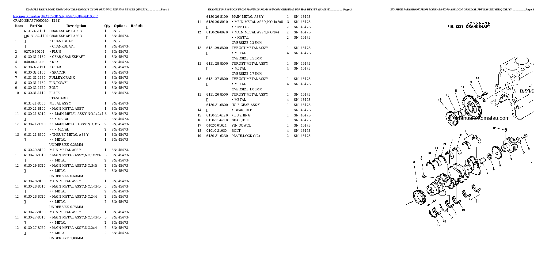 Protected: S4D105-3K S/N 45473-UP Partsbook