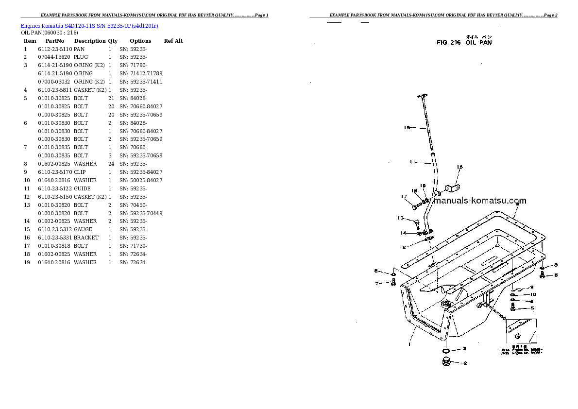 Protected: S4D120-11S S/N 59235-UP Partsbook