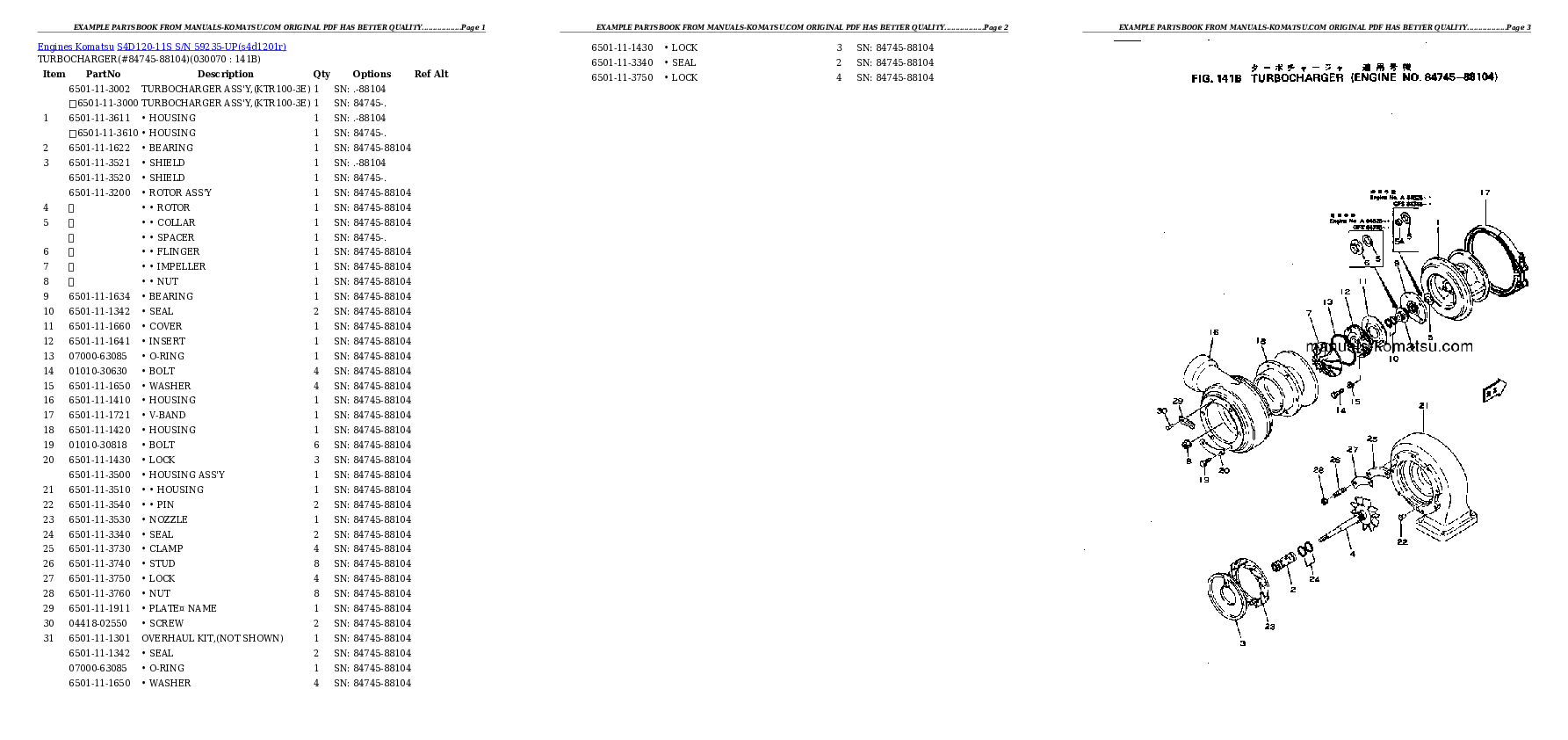 Protected: S4D120-11S S/N 59235-UP Partsbook