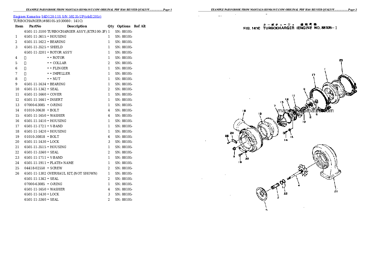 Protected: S4D120-11S S/N 59235-UP Partsbook