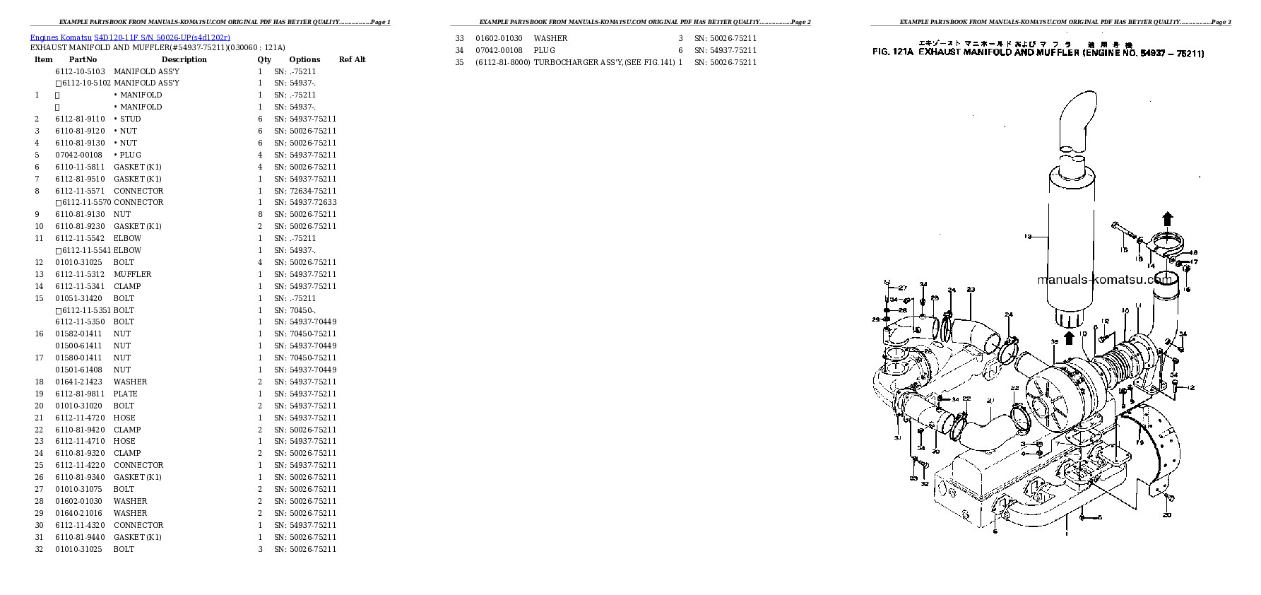 Protected: S4D120-11F S/N 50026-UP Partsbook