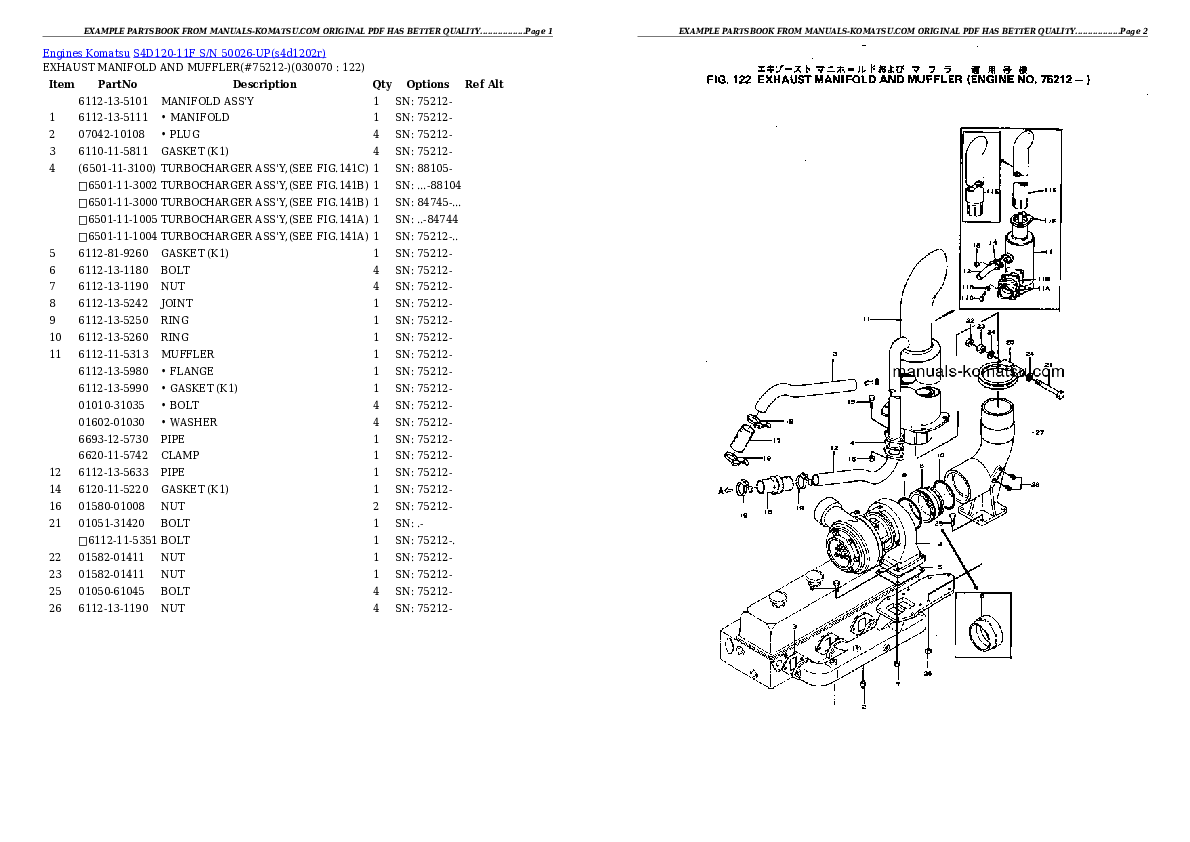 Protected: S4D120-11F S/N 50026-UP Partsbook