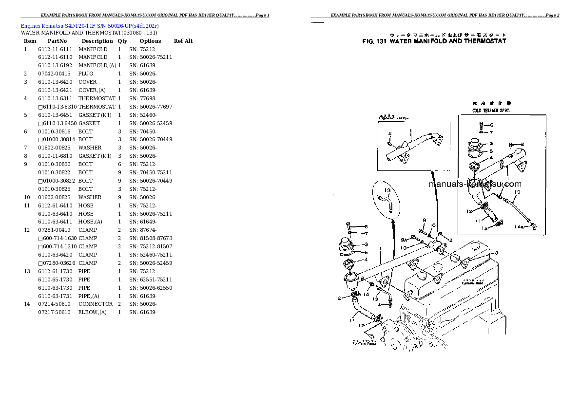Protected: S4D120-11F S/N 50026-UP Partsbook
