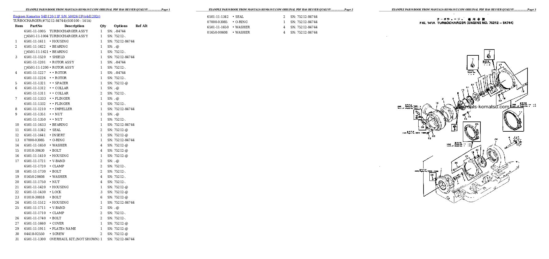 Protected: S4D120-11F S/N 50026-UP Partsbook