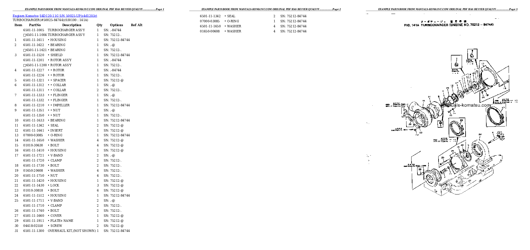 Protected: S4D120-11G S/N 50025-UP Partsbook