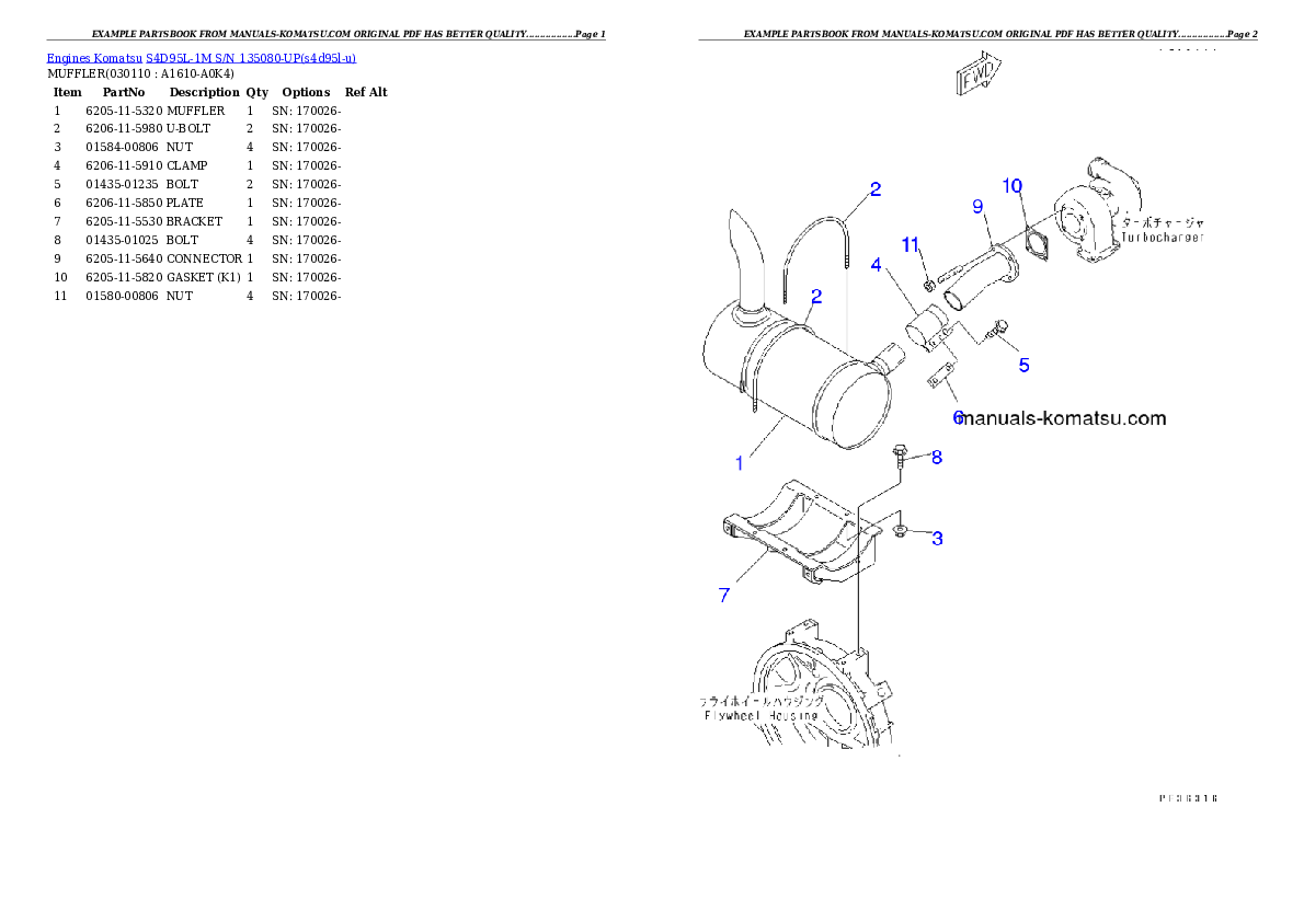 Protected: S4D95L-1M S/N 135080-UP Partsbook
