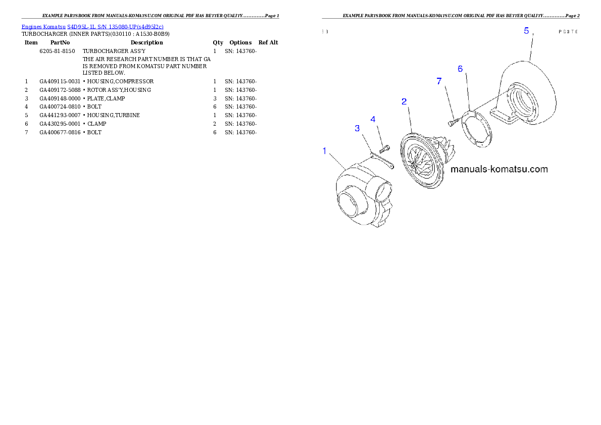 Protected: S4D95L-1L S/N 135080-UP Partsbook