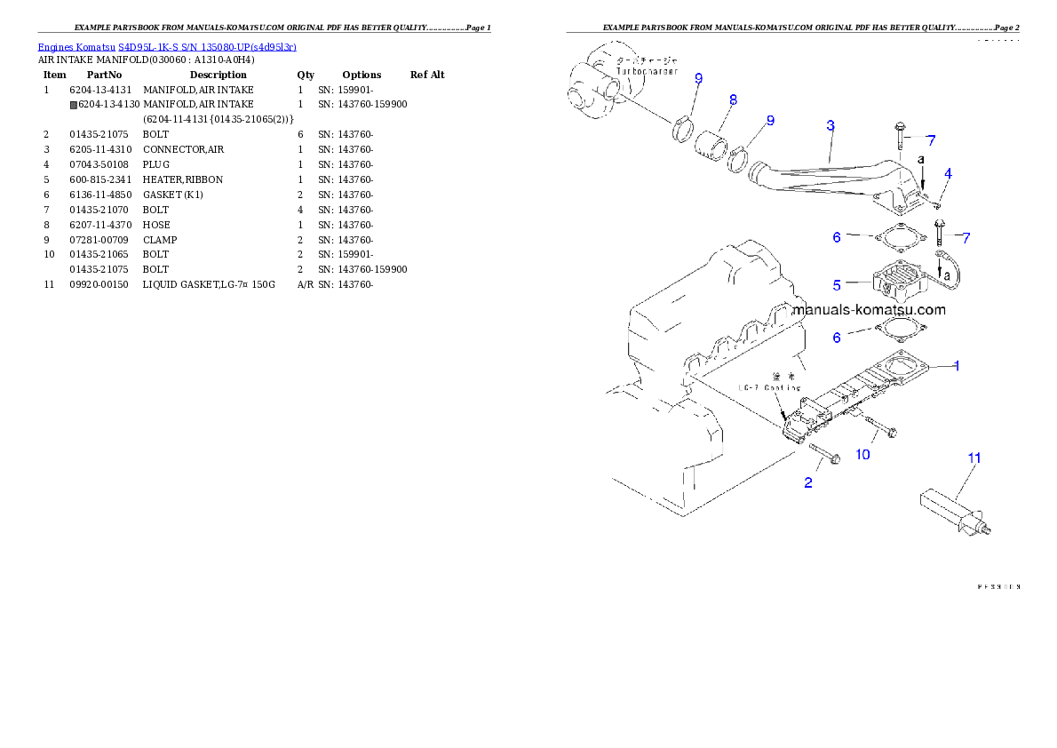 Protected: S4D95L-1K-S S/N 135080-UP Partsbook