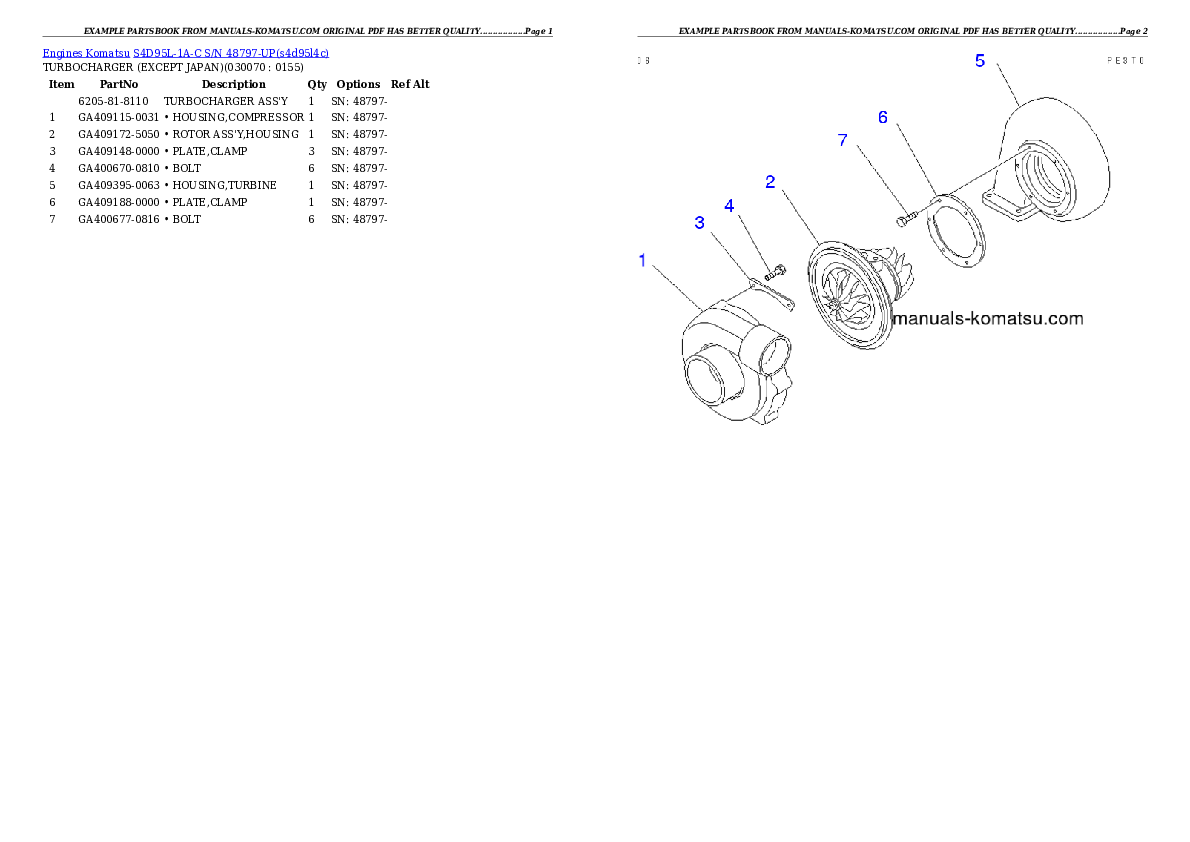 Protected: S4D95L-1A-C S/N 48797-UP Partsbook