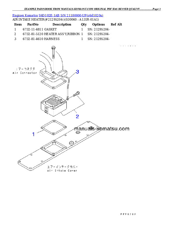 Protected: S6D102E-1AB S/N 21180000-UP Partsbook