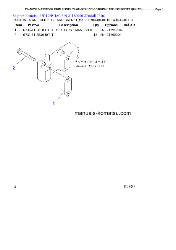 Protected: S6D102E-1AC S/N 21180000-UP Partsbook