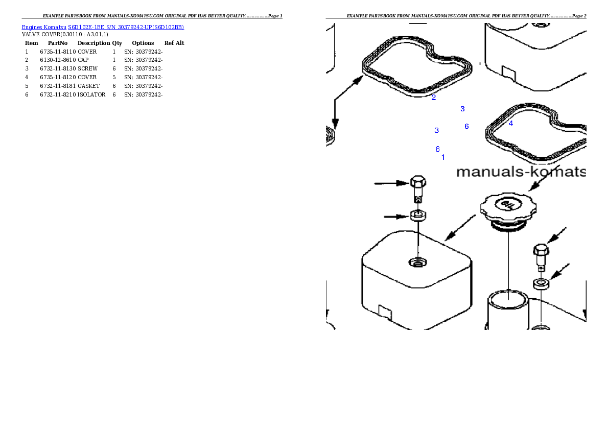 Protected: S6D102E-1EE S/N 30379242-UP Partsbook