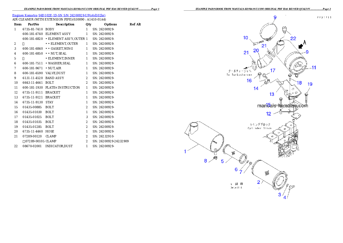 Protected: S6D102E-1D-SN S/N 26200929-UP Partsbook