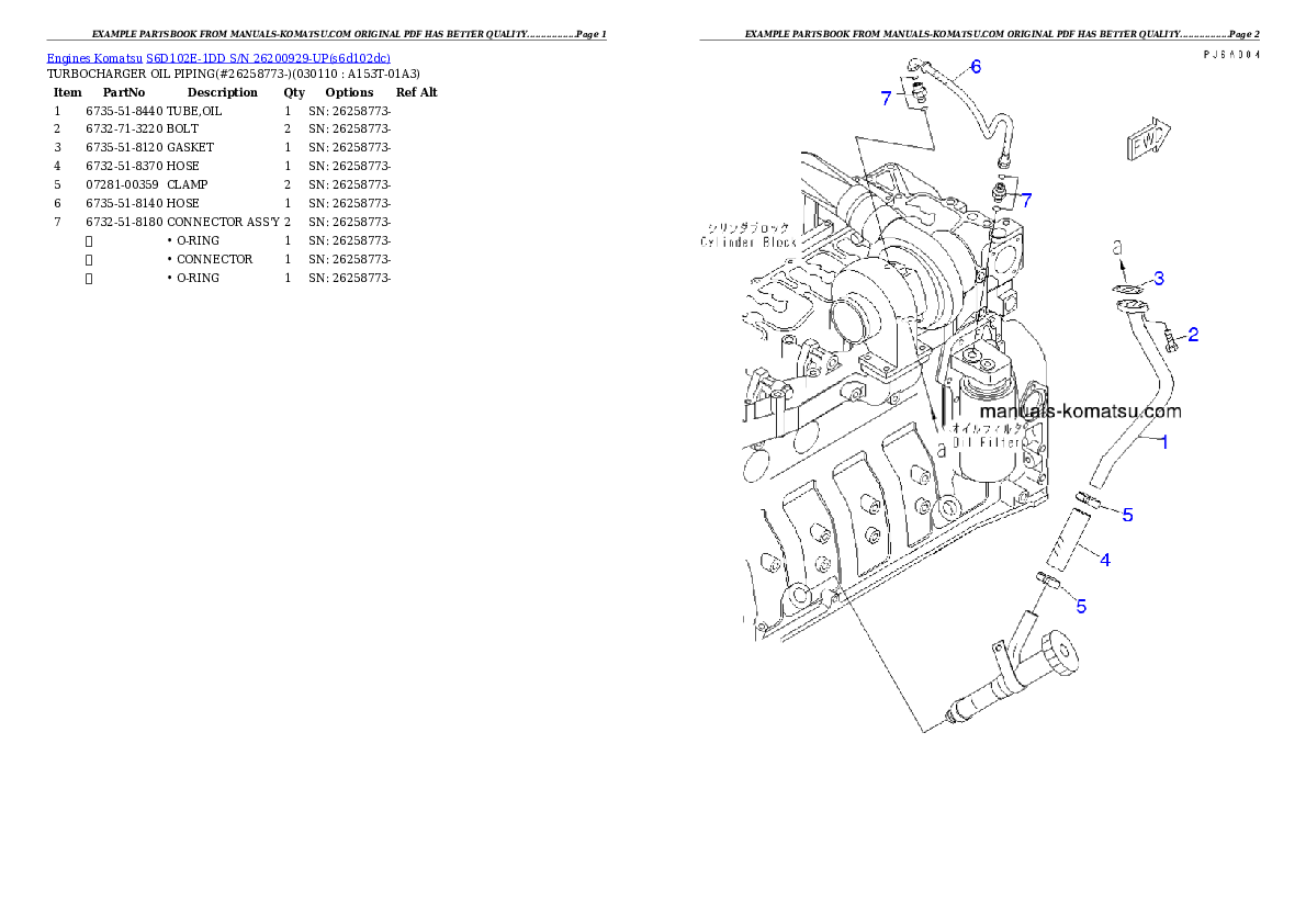Protected: S6D102E-1DD S/N 26200929-UP Partsbook