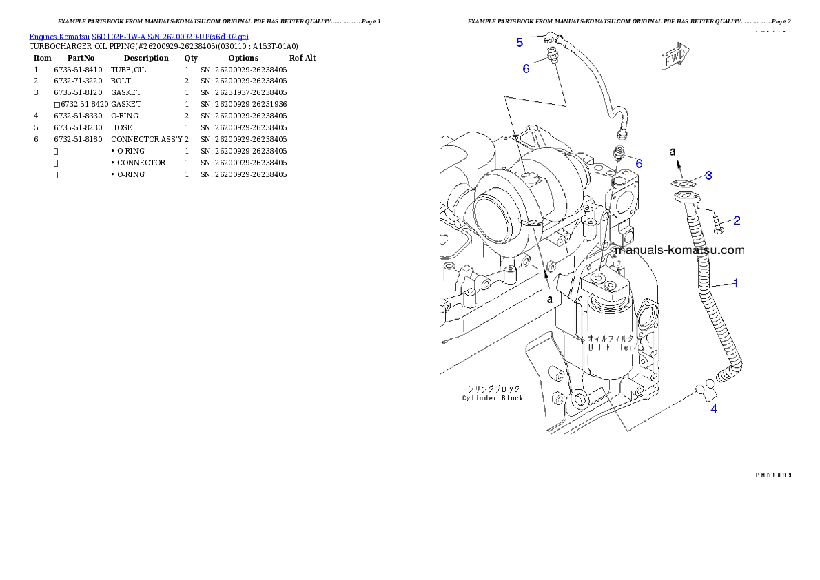 Protected: S6D102E-1W-A S/N 26200929-UP Partsbook
