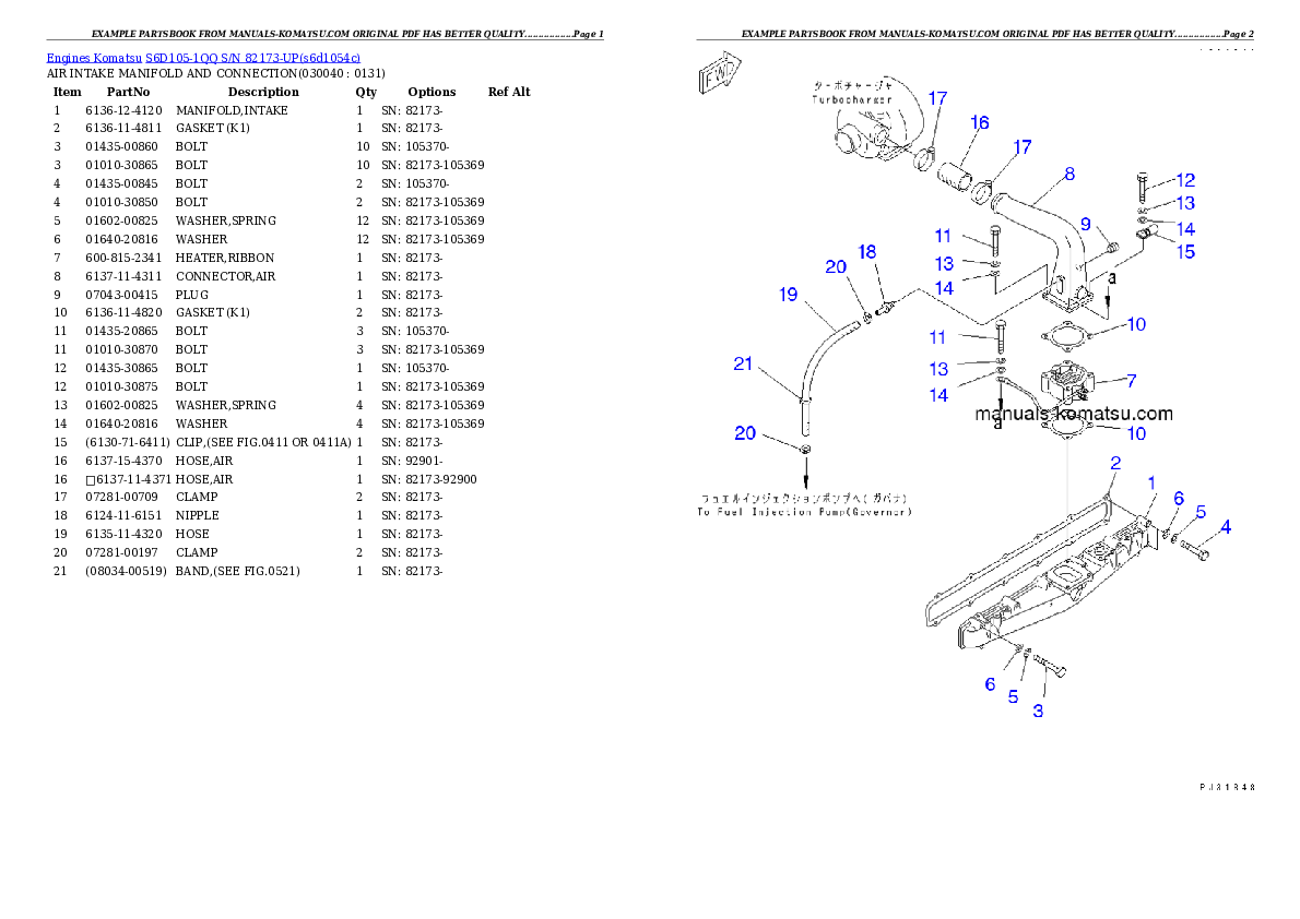 Protected: S6D105-1QQ S/N 82173-UP Partsbook