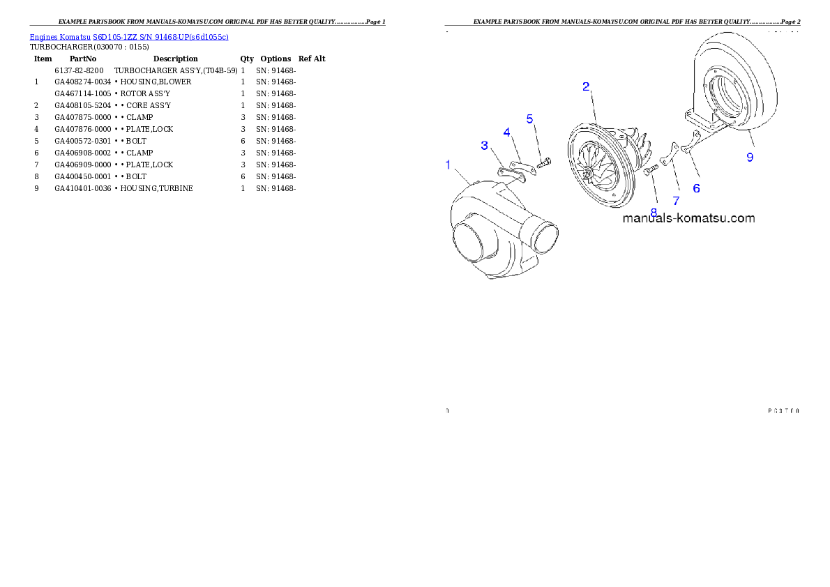 Protected: S6D105-1ZZ S/N 91468-UP Partsbook