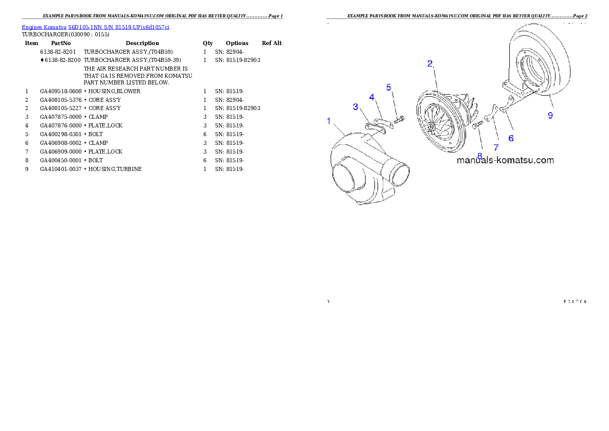 Protected: S6D105-1NN S/N 81519-UP Partsbook