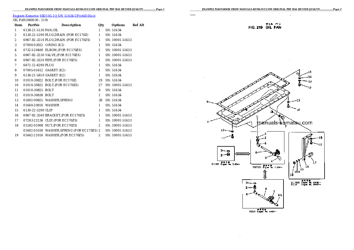 Protected: S6D105-1Q S/N 51634-UP Partsbook