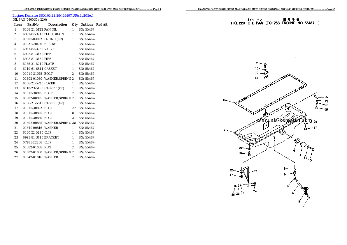 Protected: S6D105-1S S/N 55467-UP Partsbook