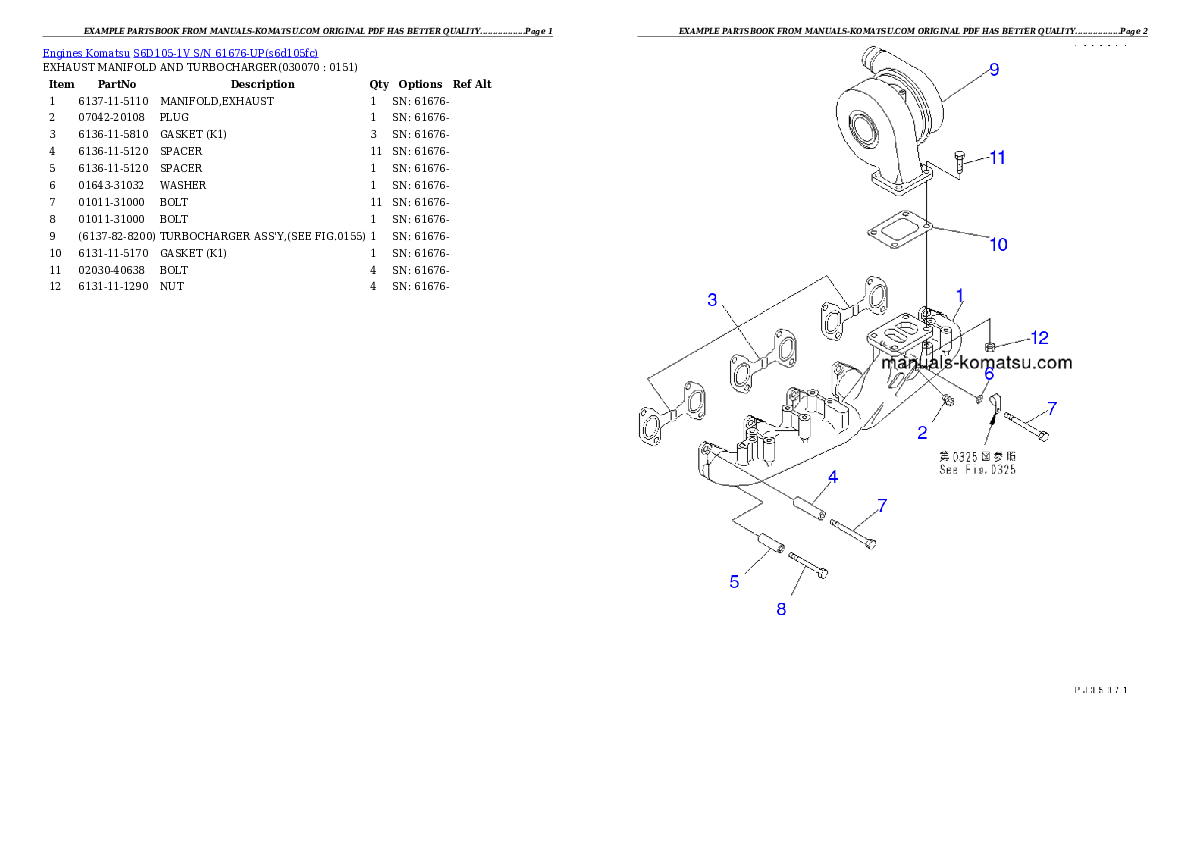 Protected: S6D105-1V S/N 61676-UP Partsbook