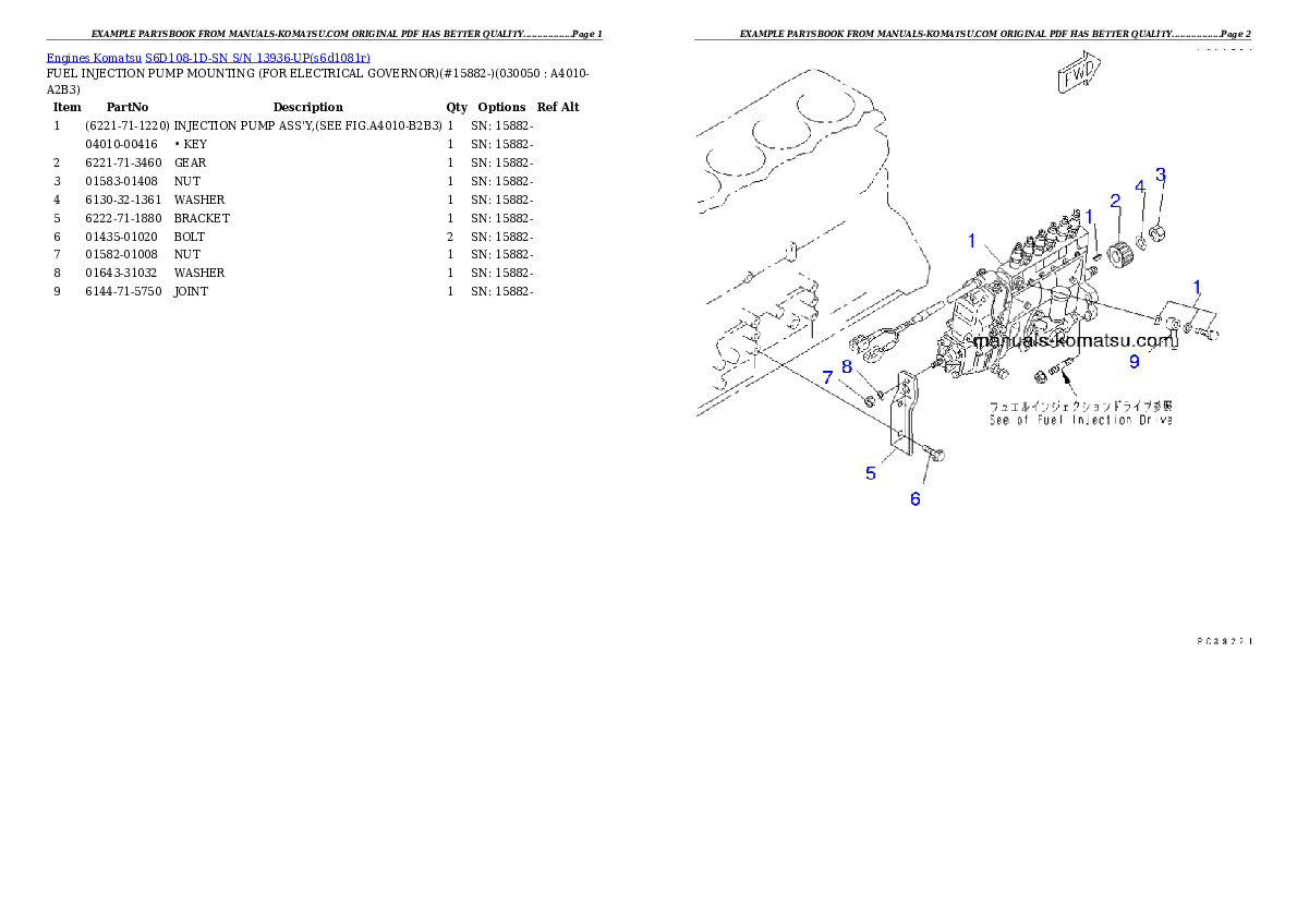 Protected: S6D108-1D-SN S/N 13936-UP Partsbook