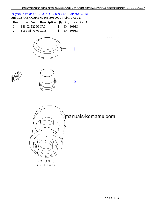Protected: S6D125E-2F-6 S/N 60721-UP Partsbook