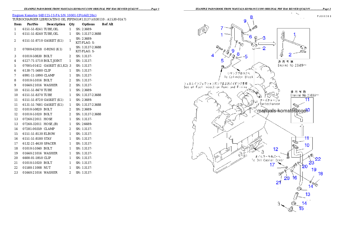 Protected: S6D125-1S-FA S/N 10001-UP Partsbook