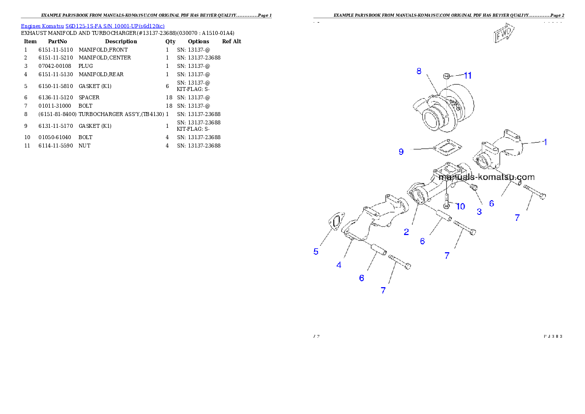 Protected: S6D125-1S-FA S/N 10001-UP Partsbook