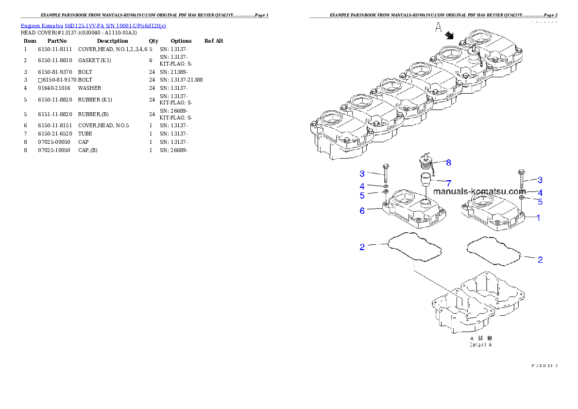 Protected: S6D125-1VV-FA S/N 10001-UP Partsbook