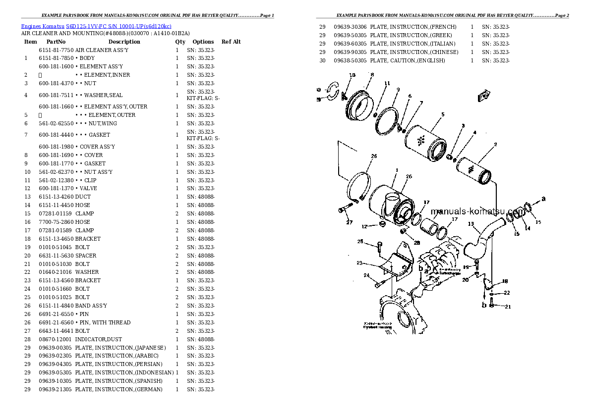 Protected: S6D125-1VV-FC S/N 10001-UP Partsbook