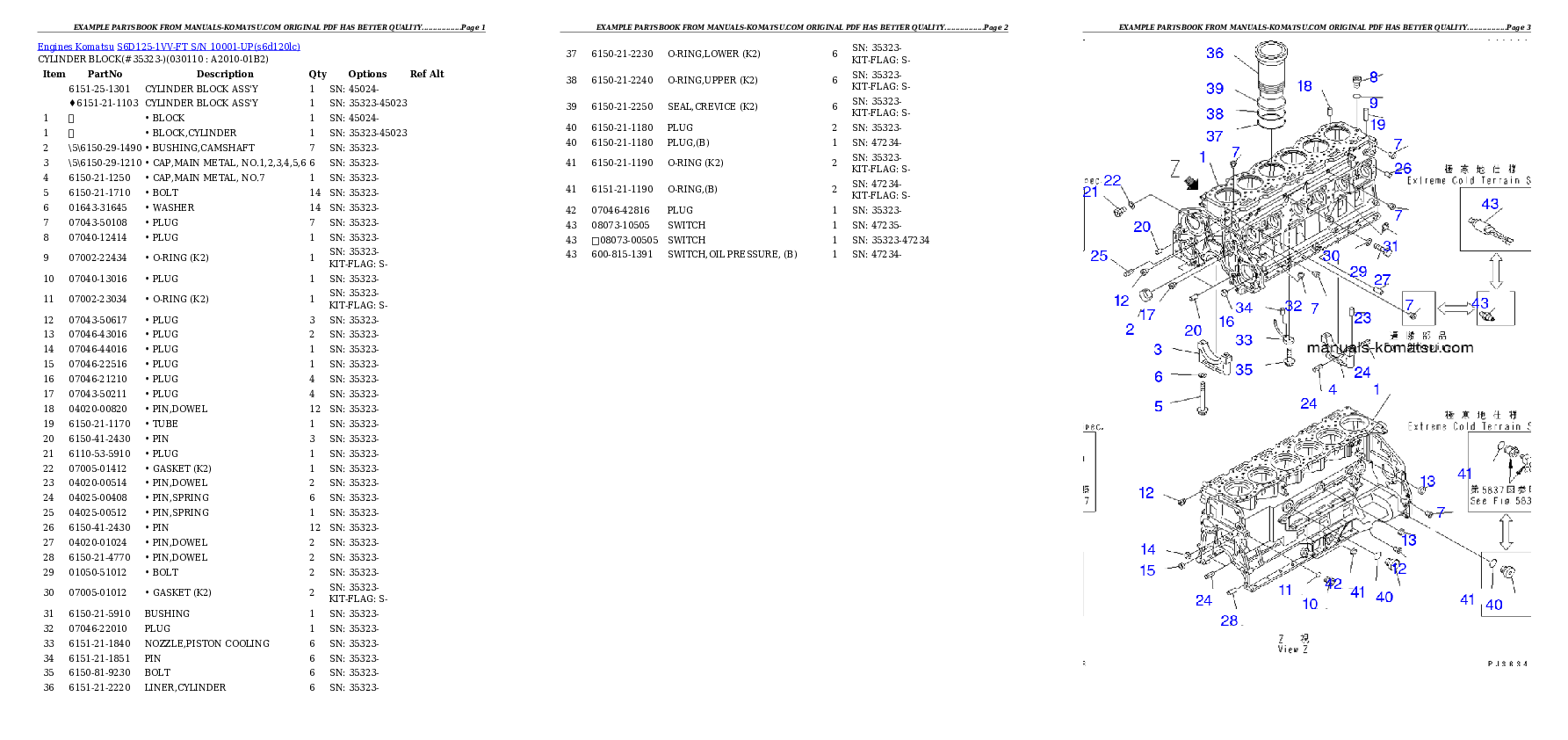 Protected: S6D125-1VV-FT S/N 10001-UP Partsbook