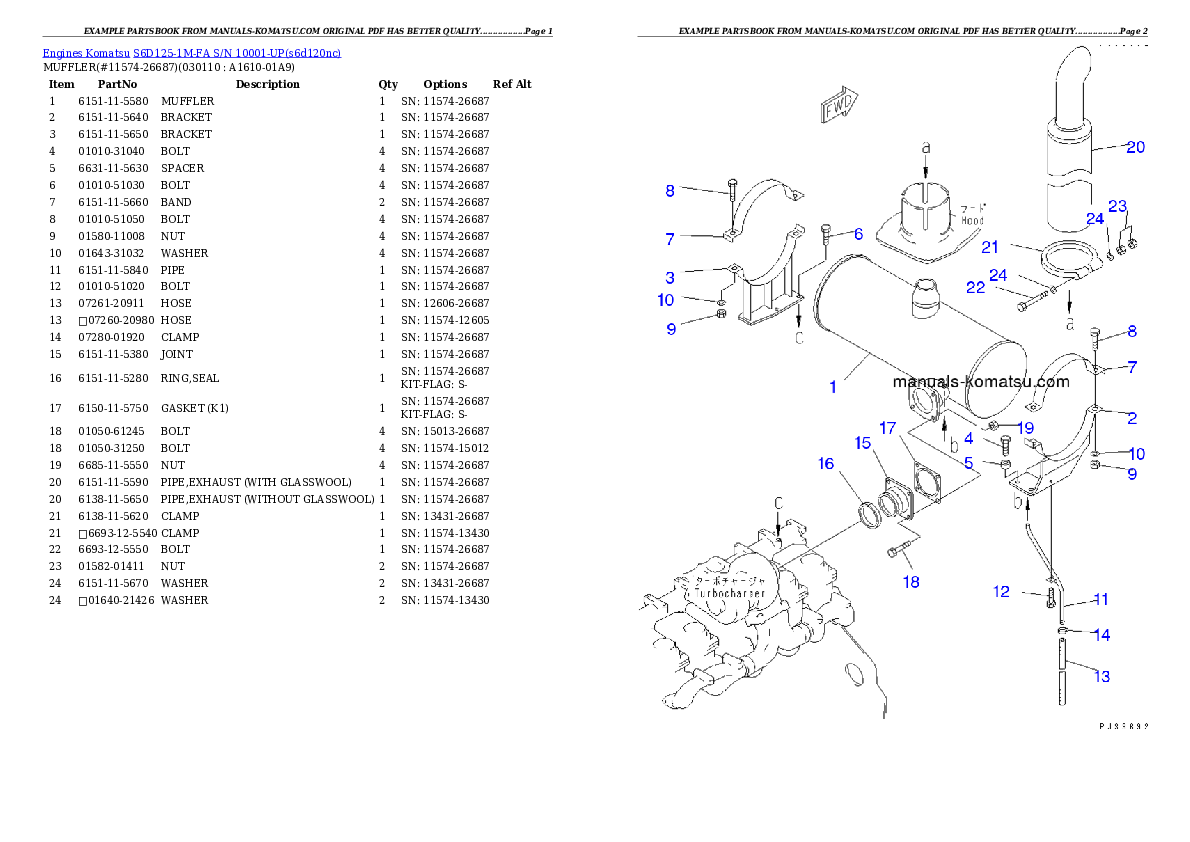 Protected: S6D125-1M-FA S/N 10001-UP Partsbook