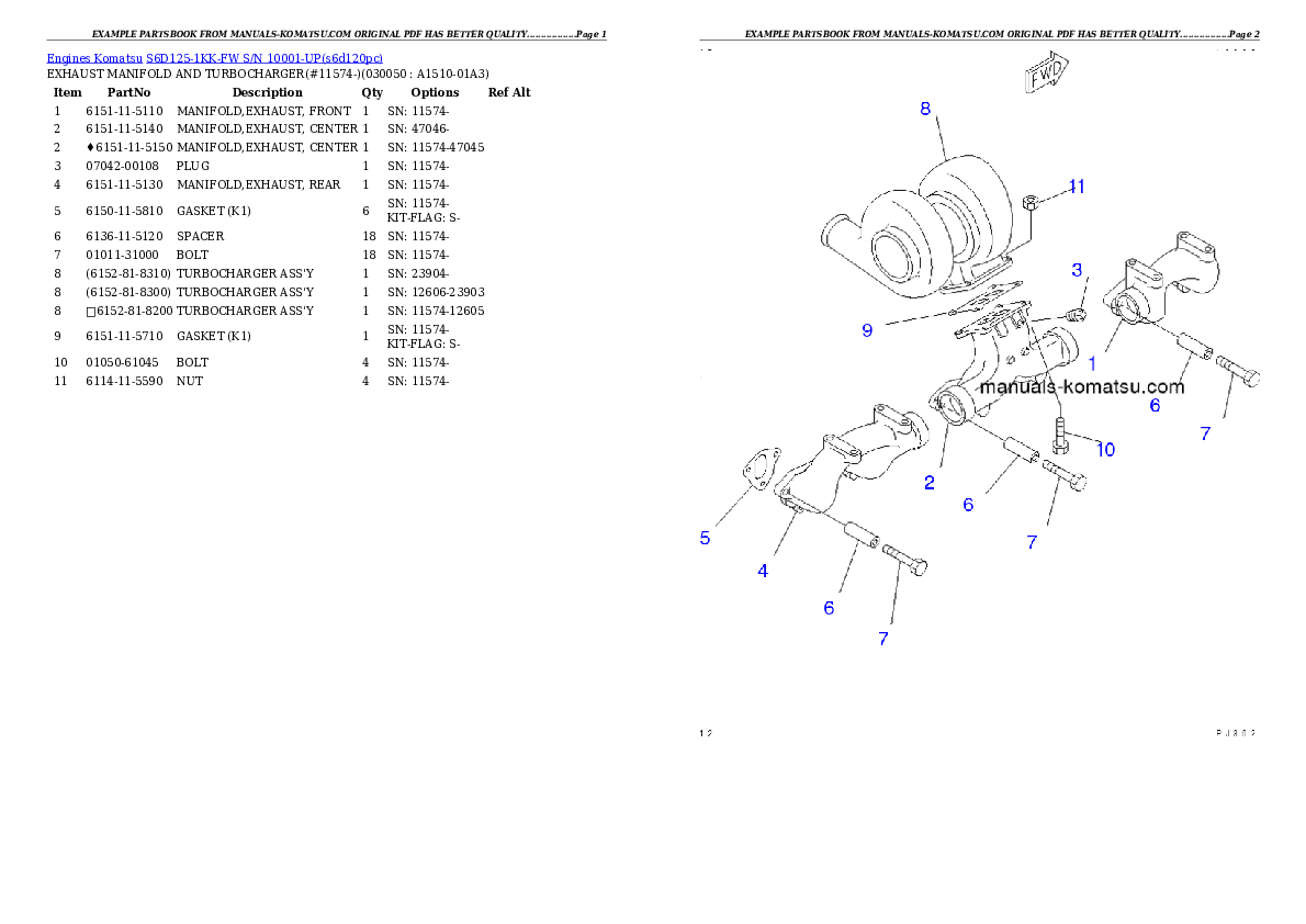 Protected: S6D125-1KK-FW S/N 10001-UP Partsbook