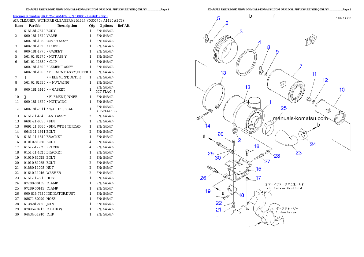 Protected: S6D125-1AM-FW S/N 10001-UP Partsbook