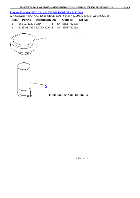Protected: S6D125-1AM-FW S/N 10001-UP Partsbook