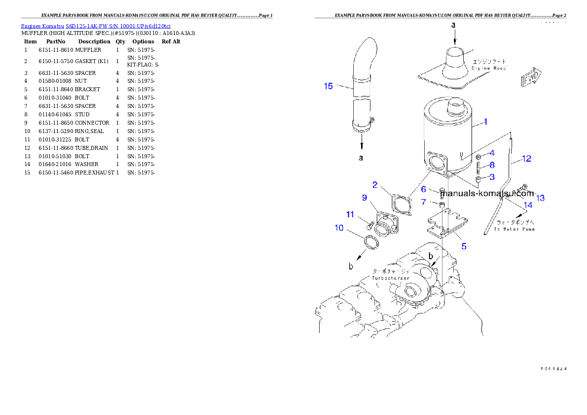 Protected: S6D125-1AK-FW S/N 10001-UP Partsbook