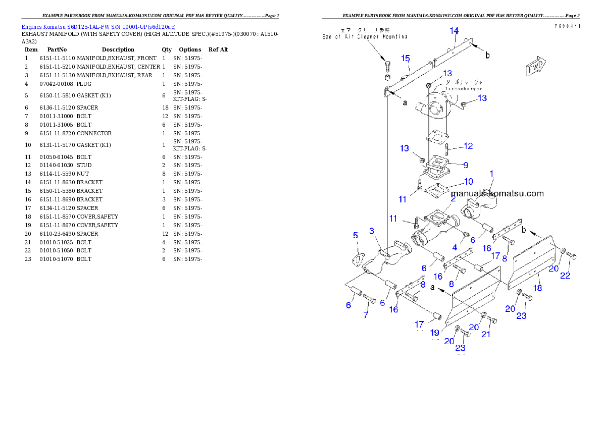 Protected: S6D125-1AL-FW S/N 10001-UP Partsbook