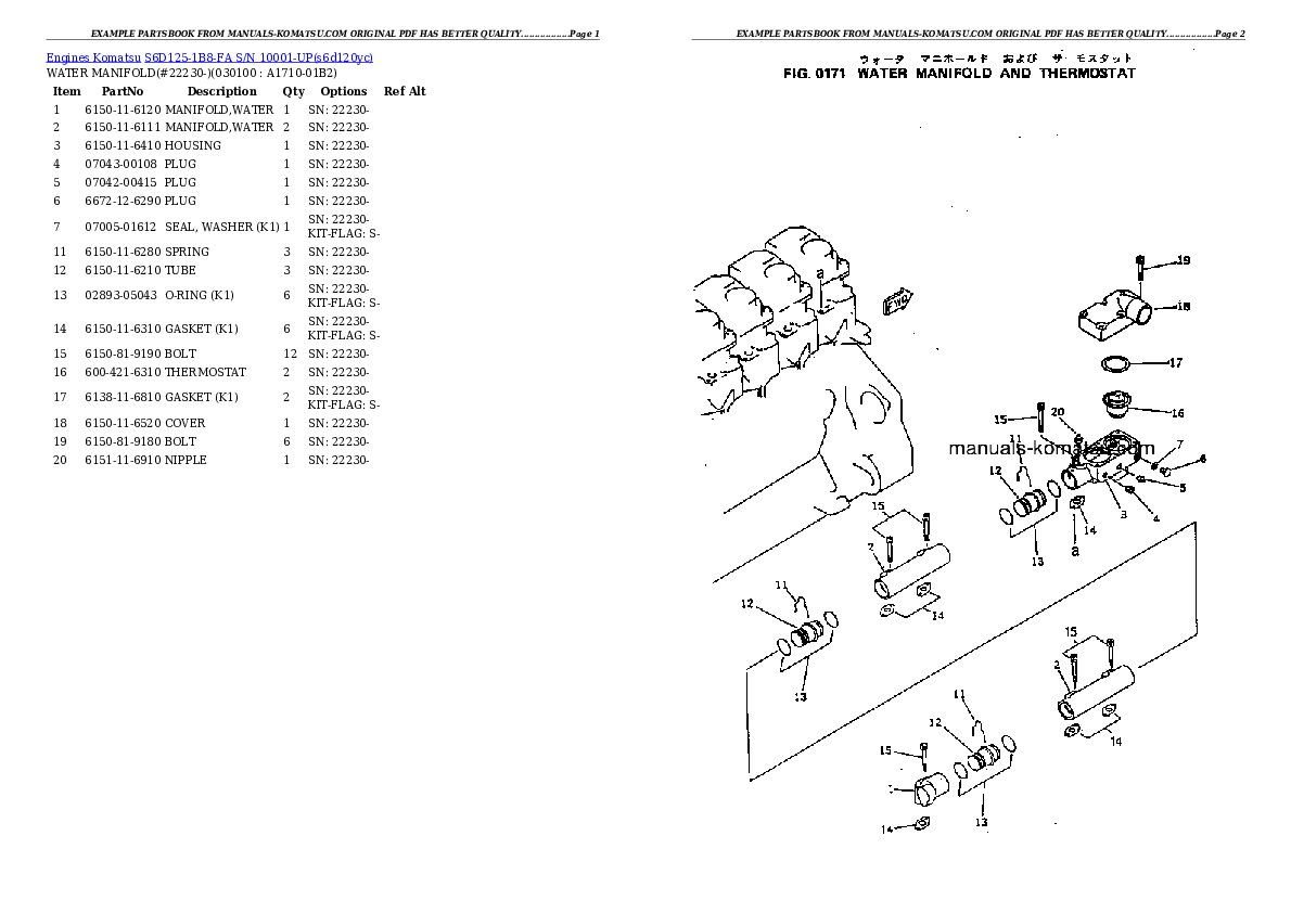 Protected: S6D125-1B8-FA S/N 10001-UP Partsbook