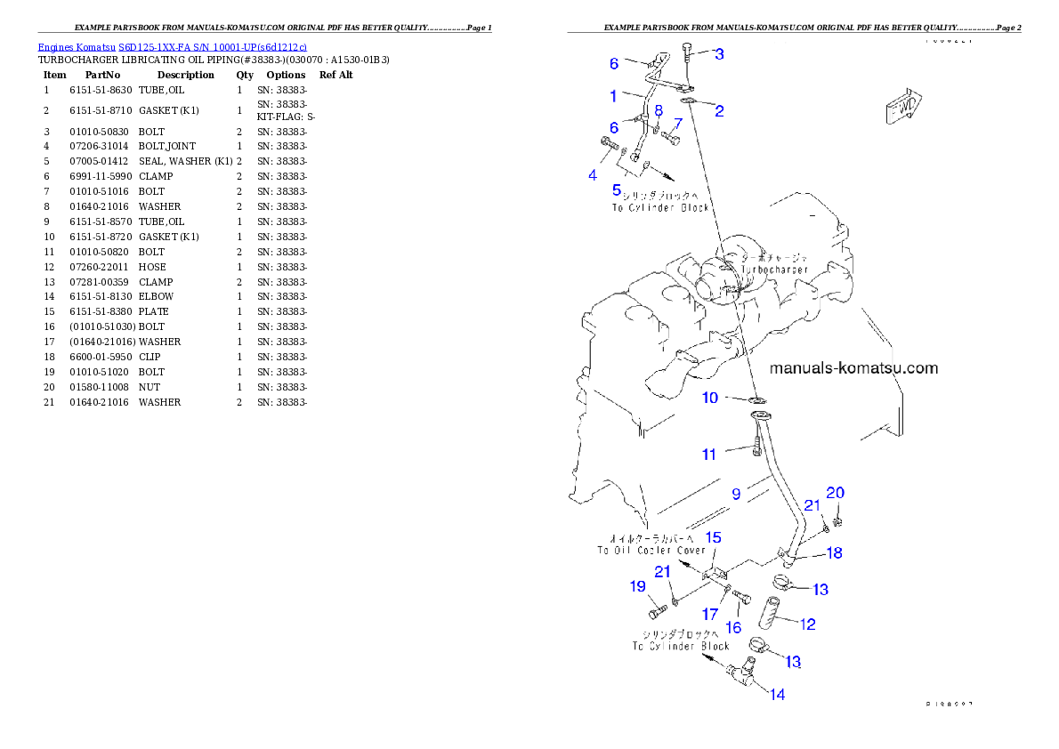 Protected: S6D125-1XX-FA S/N 10001-UP Partsbook