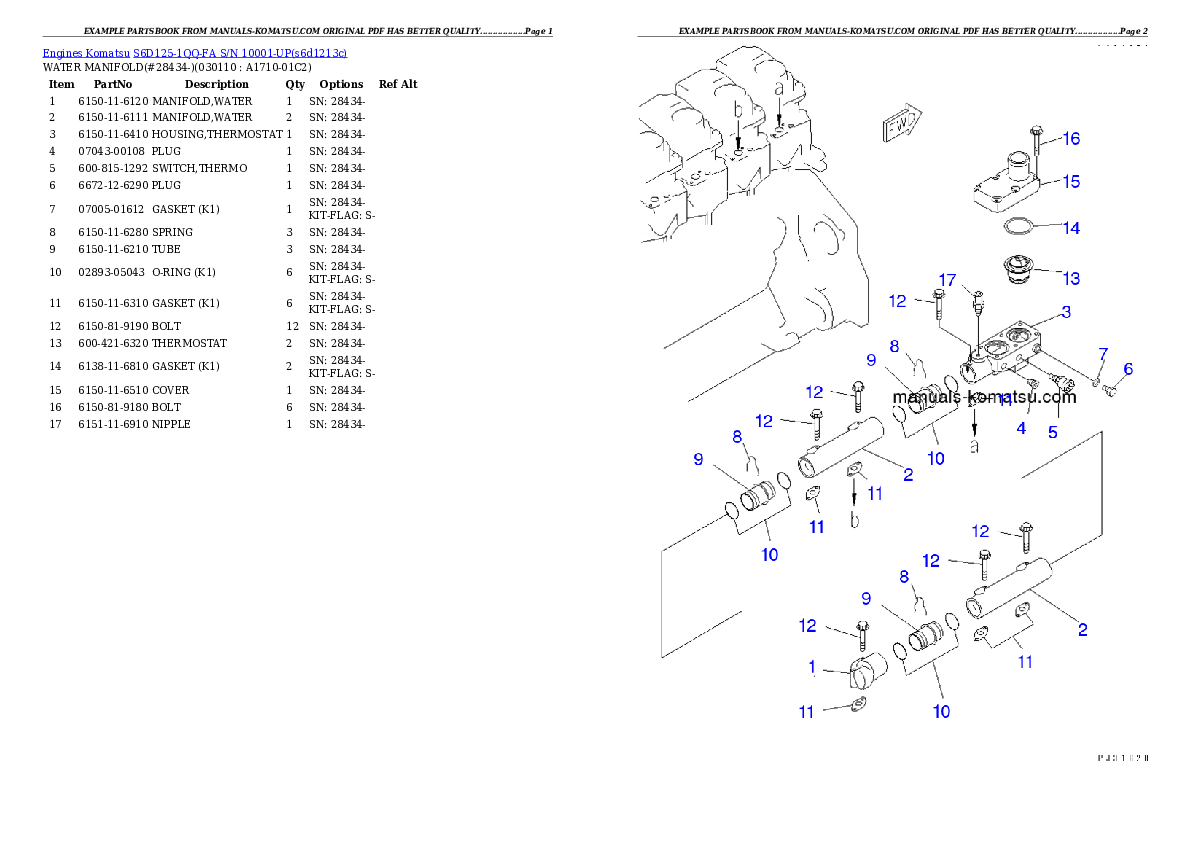 Protected: S6D125-1QQ-FA S/N 10001-UP Partsbook