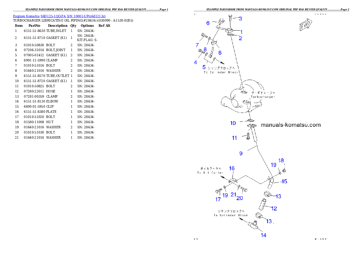 Protected: S6D125-1QQ-FA S/N 10001-UP Partsbook